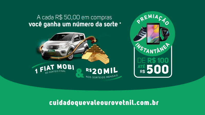 Promoção Cuidado que Vale Ouro Vetnil