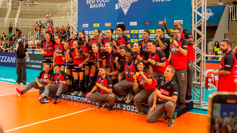 SESI - Bauru - Sub-19 do SESI Vôlei Bauru é campeão paulista invicto