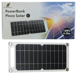 Carregador Portátil a Energia Solar - PowerBank USB XC33