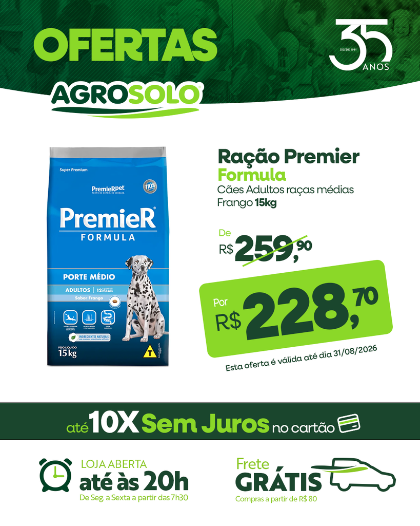 PREMIER FORMULA RAÇAS MEDIAS