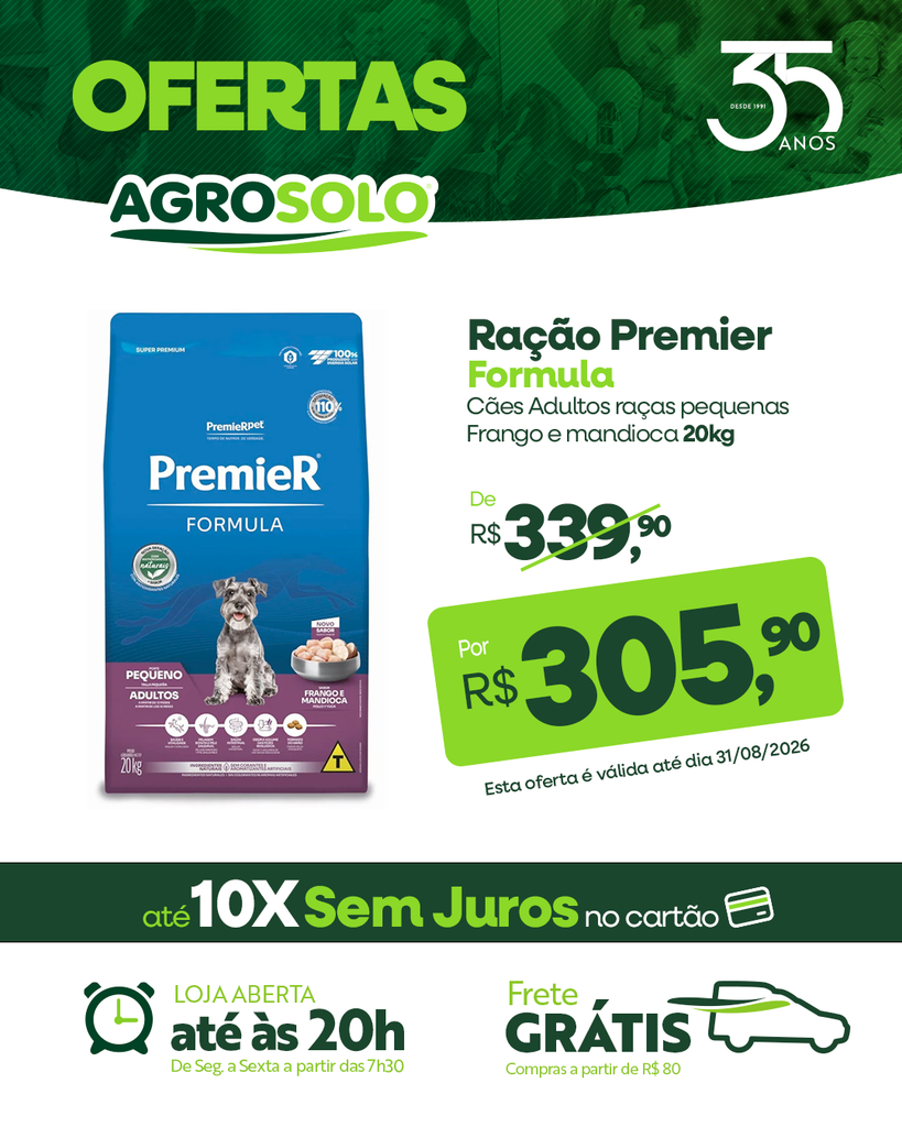 PREMIER FORMULA RAÇAS pequenos