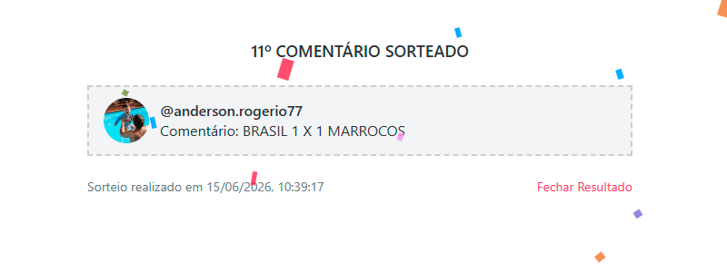 3 ganhador