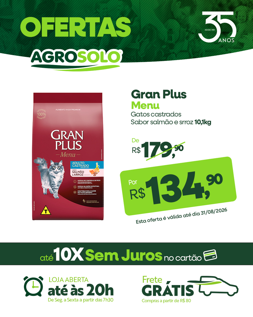 GRAN PLUS GATOS SALMÃO